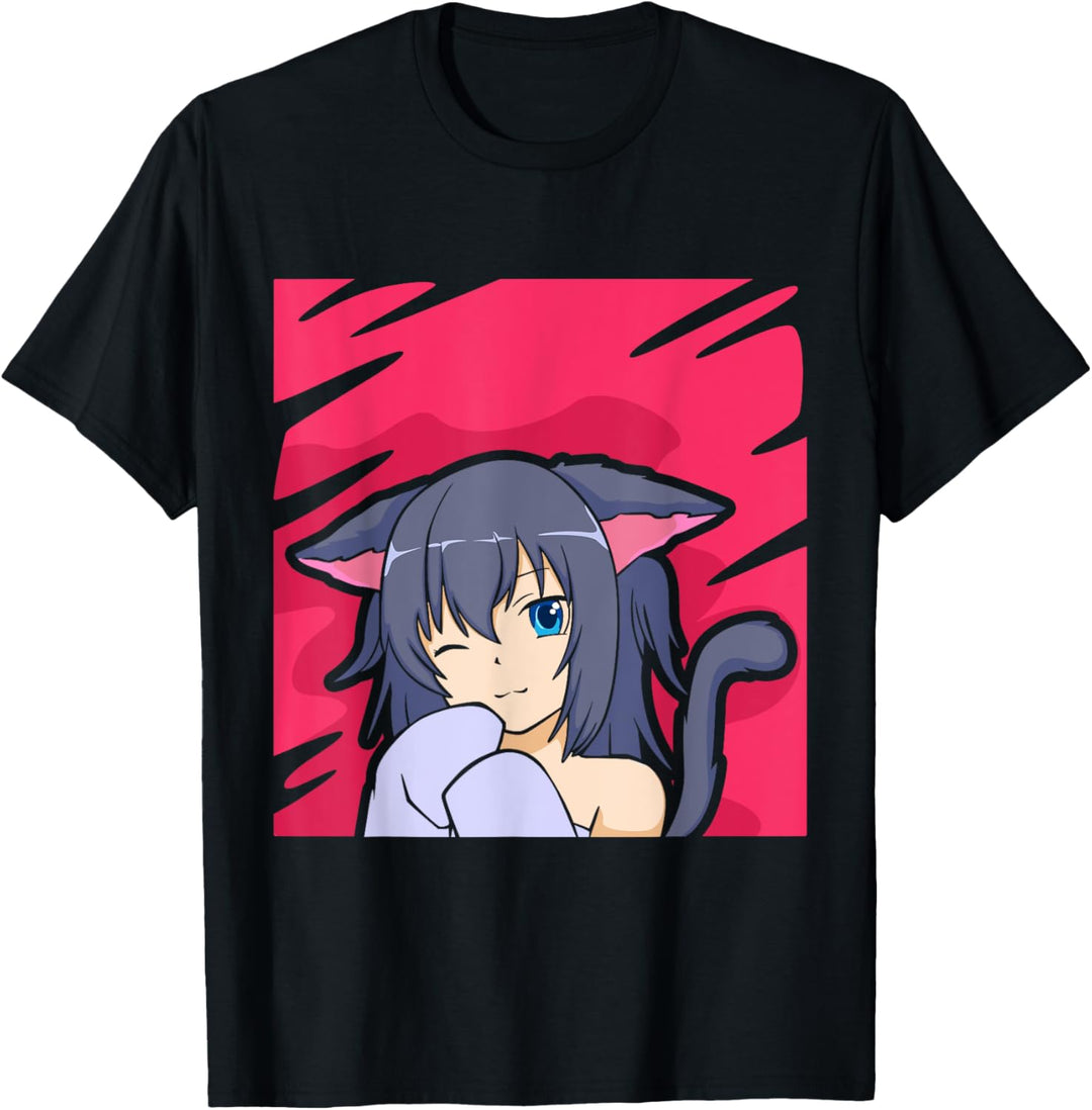 Anime-Katzenmädchen - Otaku T-Shirt