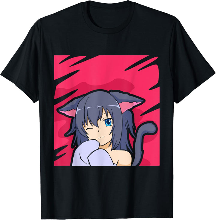 Anime-Katzenmädchen - Otaku T-Shirt