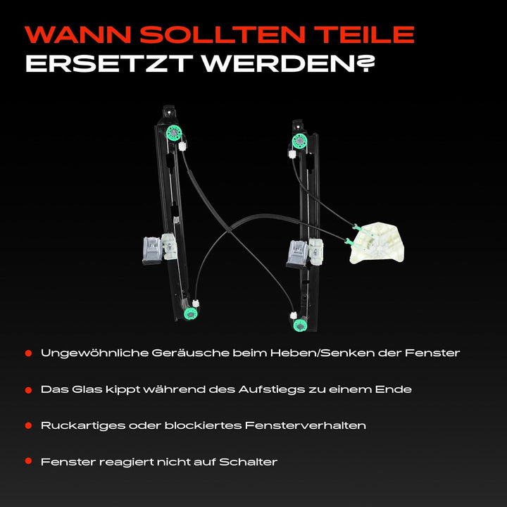 Frankberg Fensterheber Vorne Links Kompatibel mit Leon 1P1 All Motoren Schrägheck 2005-2012 1P083746