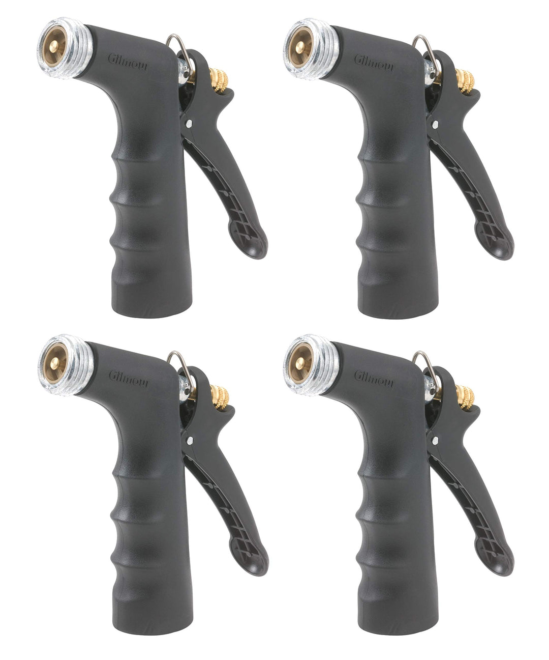 Gilmour 805932-1001 Comfort Grip Düse mit Gewinde vorne 593 schwarz, 4 Stück