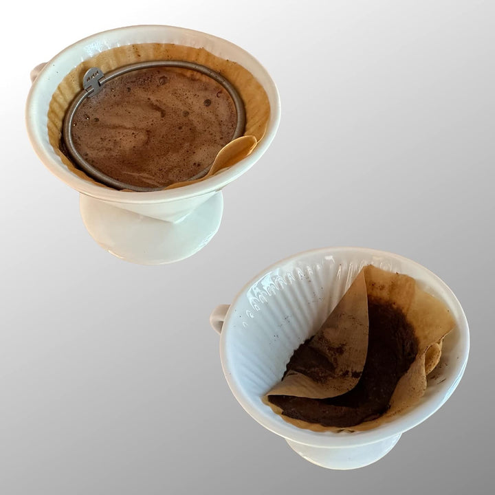 2er Set - Knickschutz "Joe" für Kaffeefilter - Rund - 10,5cm Durchmesser - Made in Germany