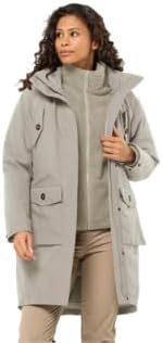Jack Wolfskin EISWALD 3IN1 PARKA W S dusty grey, S dusty grey