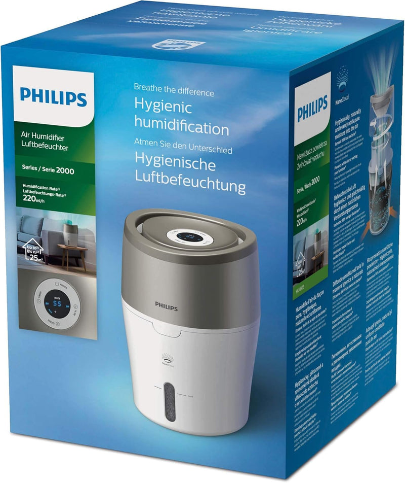 Philips Domestic Appliances Luftbefeuchter mit hygienischer NanoCloud-Technologie, HU4803/01 (Raumgr