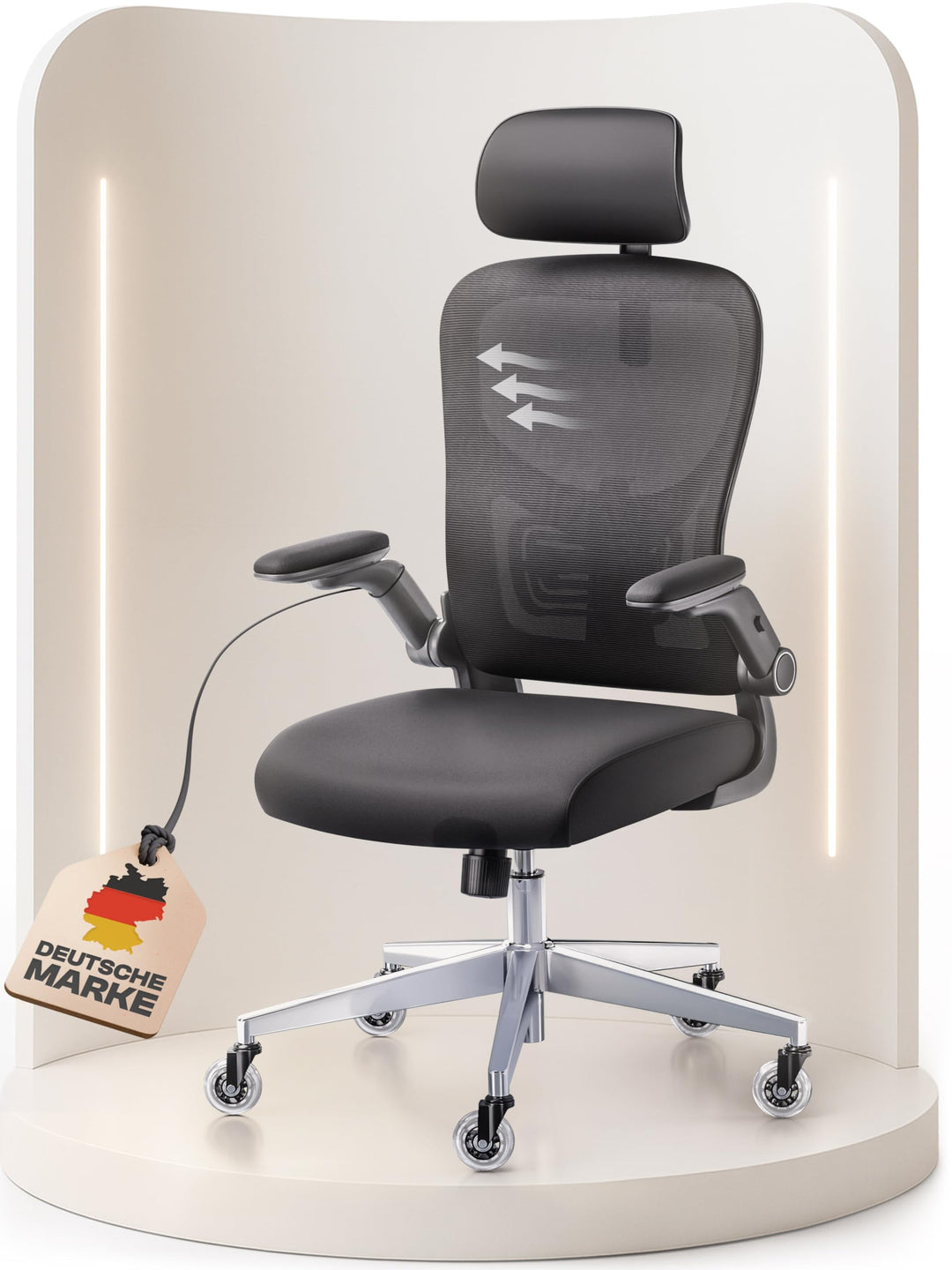 Gawain Bürostuhl Ergonomisch [VERGLEICHSSIEGER] Bürostuhl Testsieger | Schreibtischstuhl Ergonomisch