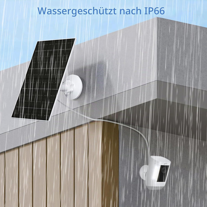 Solarpanel für Ring Kamera, 7W Kompatibel mit Ring Stick Up Cam (2./3. Gen) &amp; Pro, Spotlight Cam Plu