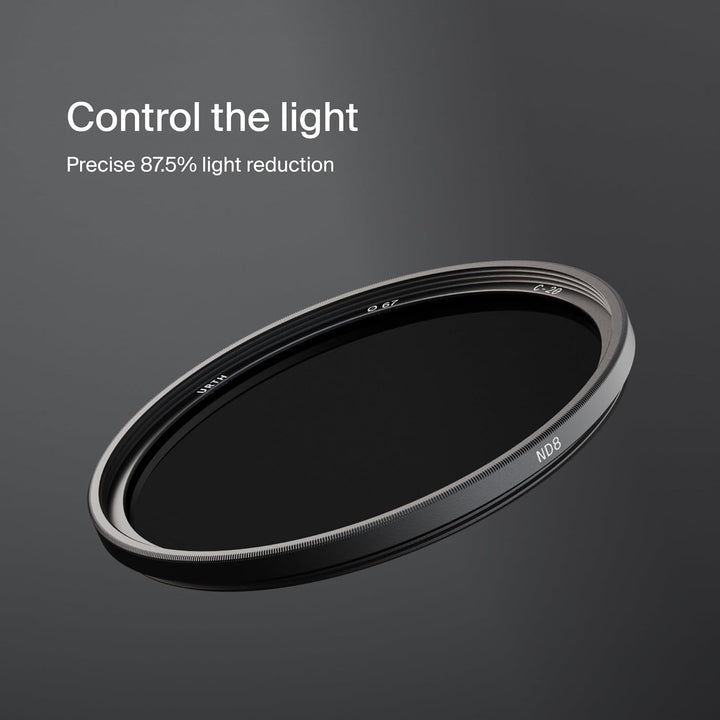 Urth 62 mm Graufilter ND8 (3 Stop) ND Filter (Plus) 62mm, 62mm