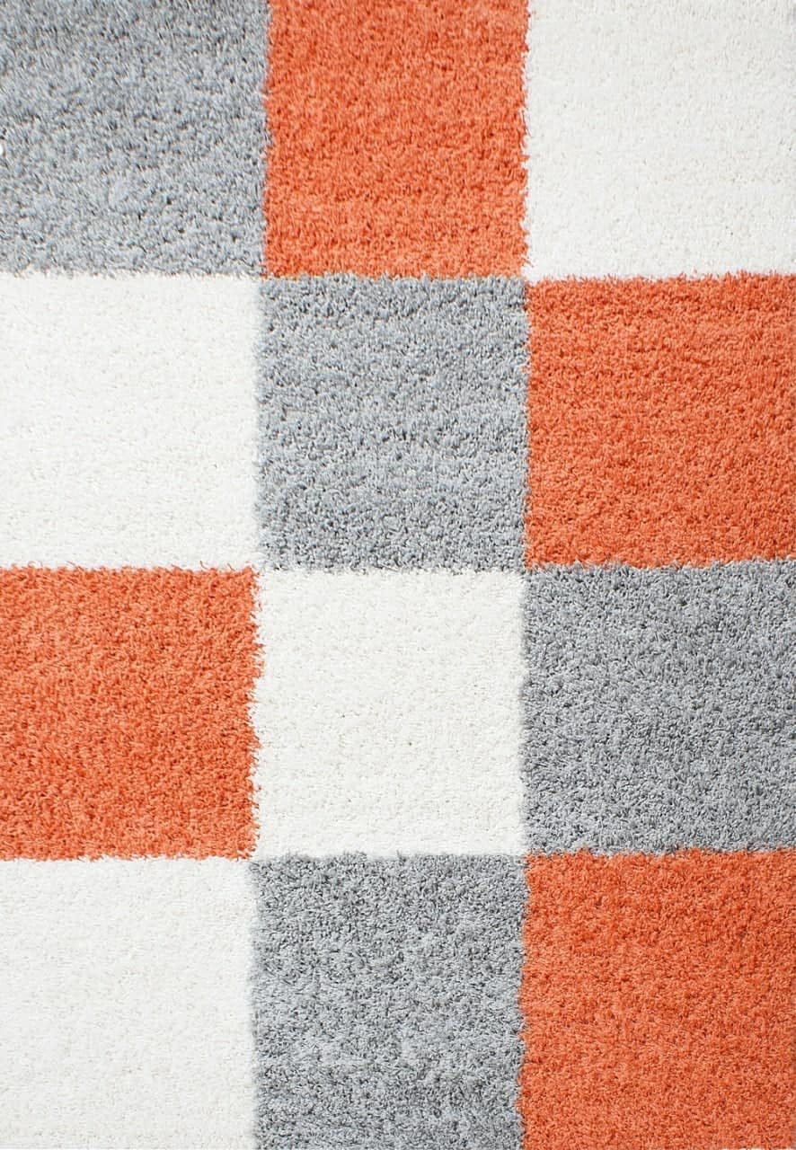 HomebyHome Shaggy Teppich Läufer Flur 80 x 150 cm - Shaggy Teppich Hochflor Terrakotta Extra Weich u