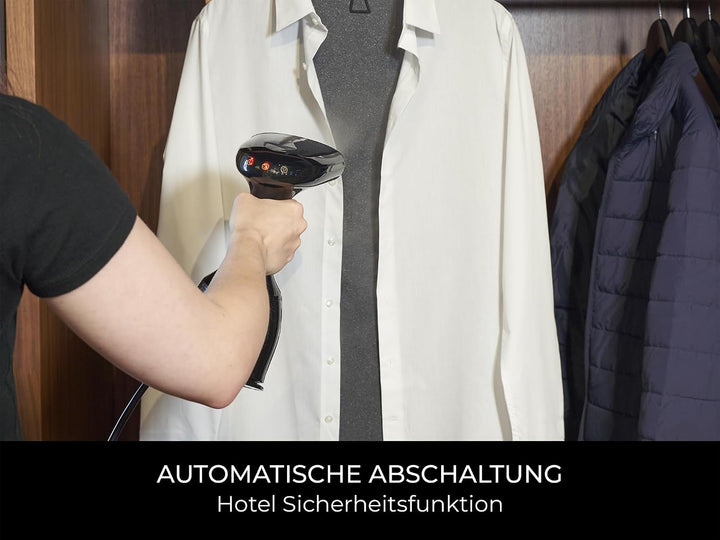 Corby Stockton Handdampfer in Schwarz