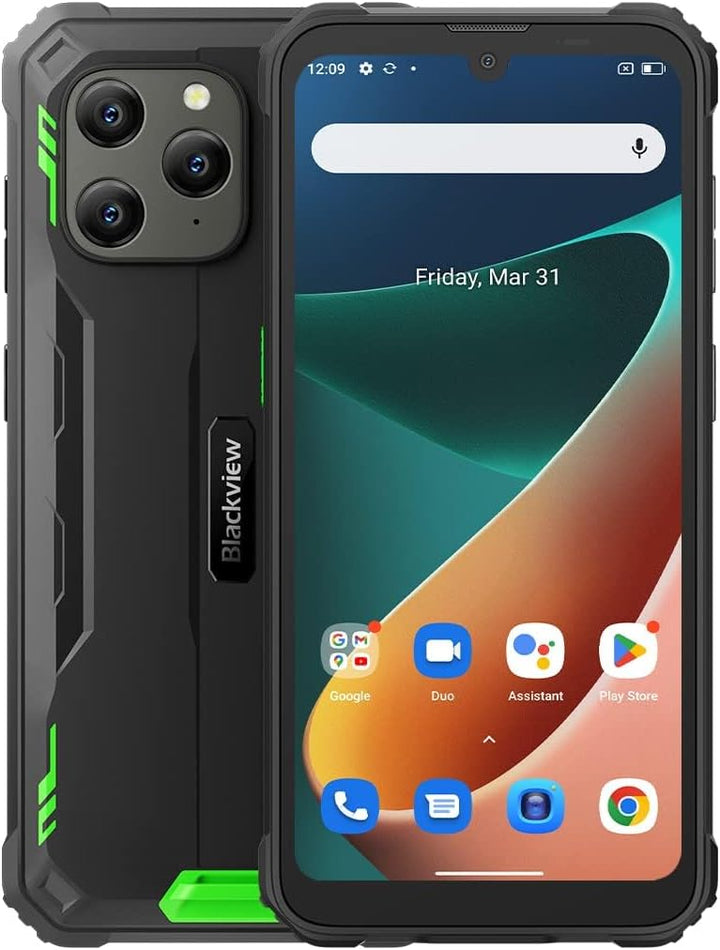 Blackview Outdoor Handy Ohne Vertrag BV5300 PRO, ArcSoft® 13MP+8MP, 7GB+64GB(1TB Erweiterung), 3 Kar