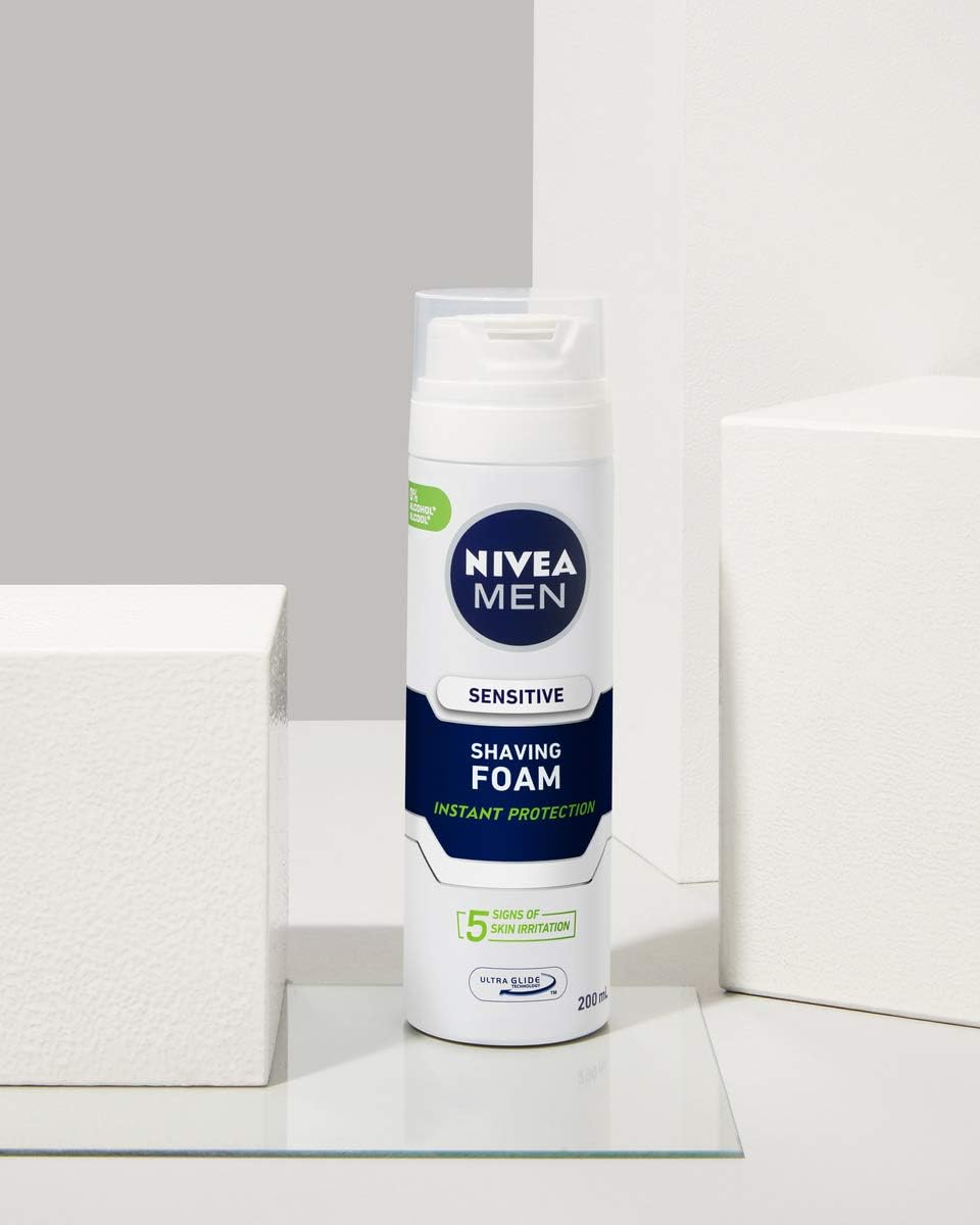 NIVEA Men Shave Foam Sensitive 200ml x 6