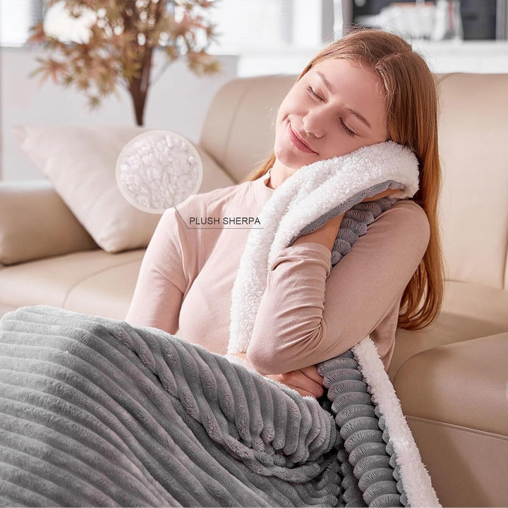 YDW Wärmedecke Heizdecke mit Abschaltautomatik - 180x130 cm Kuscheldecke Electric Blanket Wärme Behe