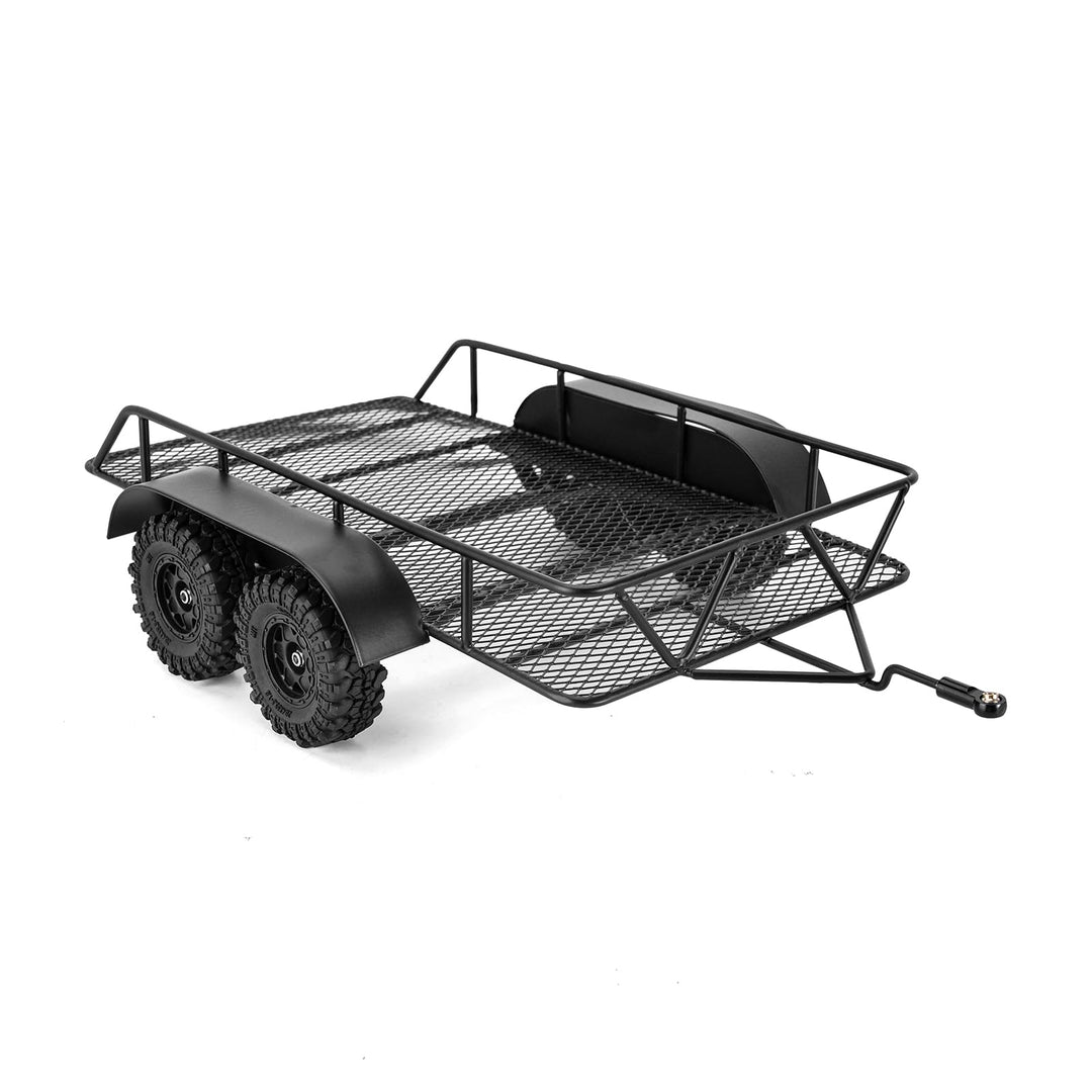 INJORA RC Anhänger zum Ziehen Hinter dem Auto - Metall Haken Anhänger Montieren für 1/18 RC Crawler
