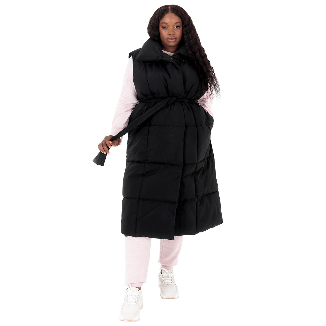 Lovedrobe Damen Ladies Womens Gilet Sleeveless Winter Jacket Coat Long Quilted Body Warmer Plus Size