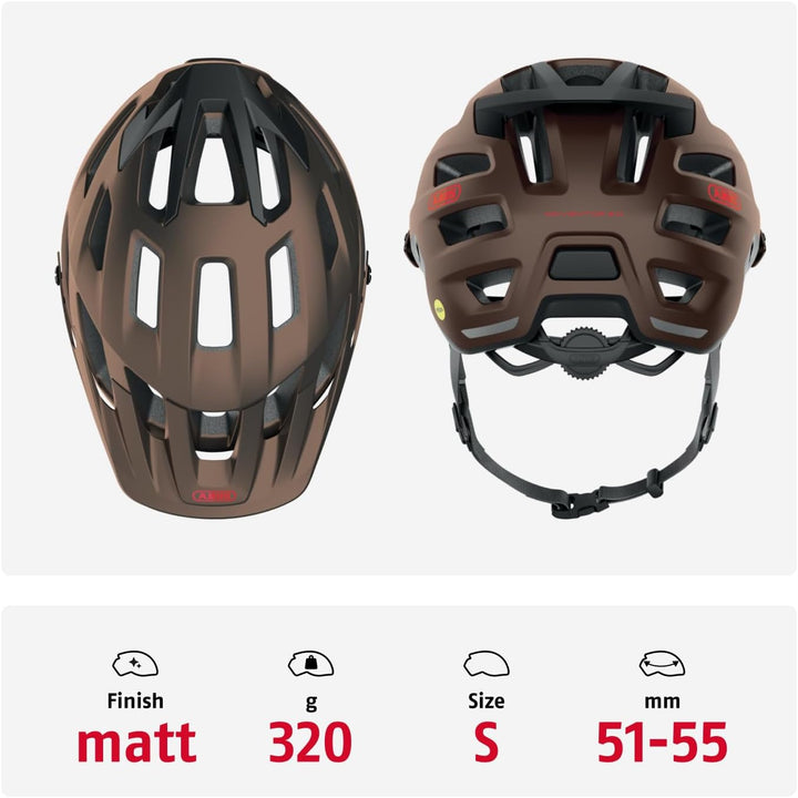 ABUS MTB-Helm Moventor 2.0 MIPS - Fahrradhelm mit Aufprallschutz für den Geländeeinsatz - All-Mounta