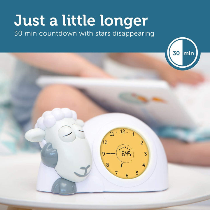 ZAZU Sam The Lamb Uhr – Schlafcoach Uhr und Nachtlicht für Kinder | Bringt Ihrem Kind mit visuellen