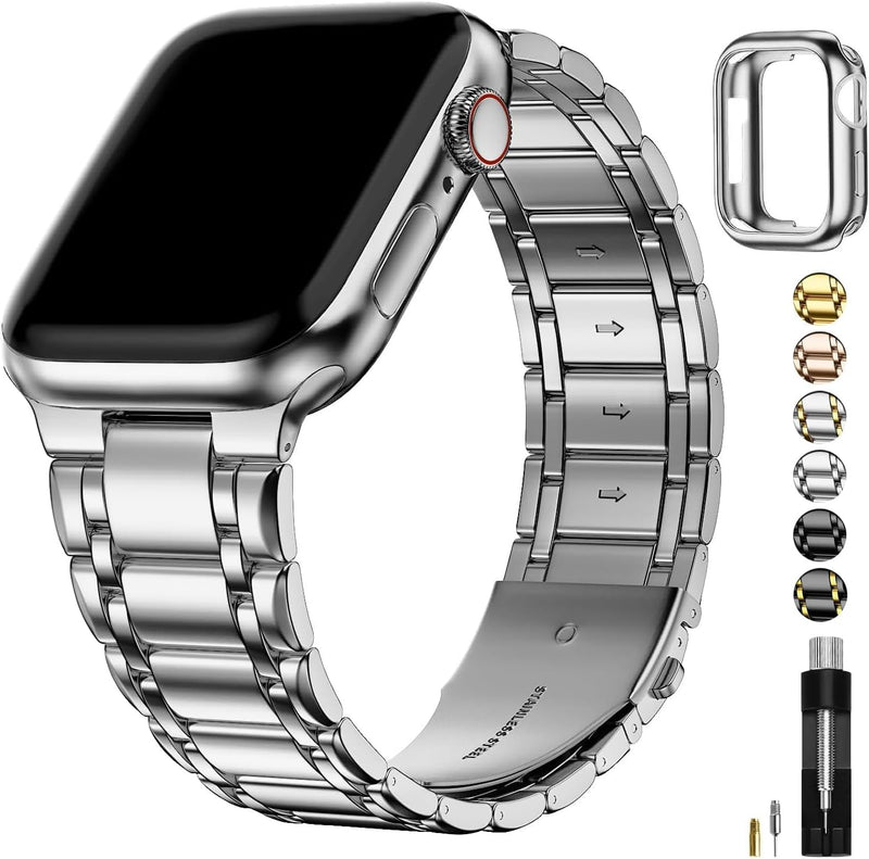 Fullmosa Kompatibel mit Apple Watch Armband 45mm 44mm 42mm Series 9 8 7 6 Series SE 5 4 3 2 1, Edels