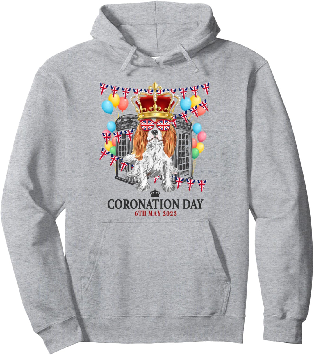 Kings Coronation Memorabilia Ideen für Frauen & Union Jack Pullover Hoodie