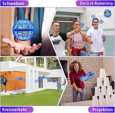 ASORT Hover Fliegender Ball,Magic Spinner Ball RGB Licht Hover Ball Mini Drohne Für Kinder Spielzeug