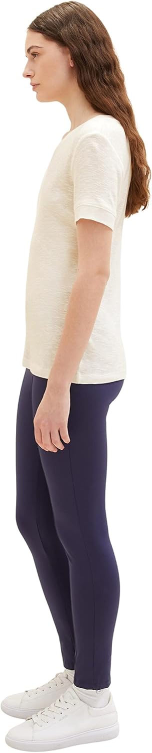 TOM TAILOR Damen Treggings mit Ziernaht 42W / 28L 11331 - Atlantic Ocean Blue, 42W / 28L 11331 - Atl