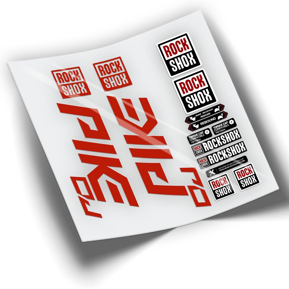 REF:VP383 Aufkleber, kompatibel mit Rock-Shox PIKE DJ 2021-2025 MTB, Sticker, Aufkleber, Aufkleber f