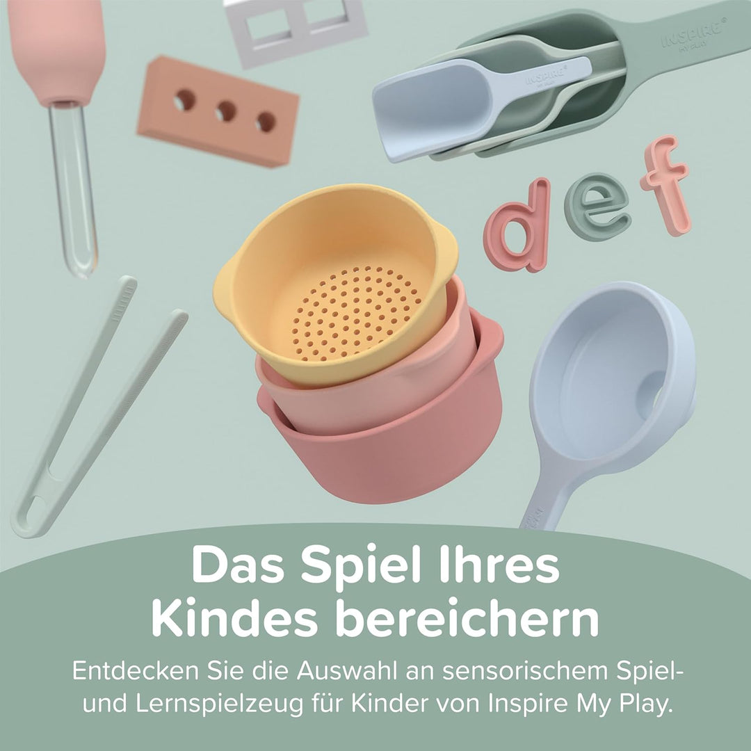 Inspire My Play 3 x Kinderpinzette für feinmotorische Fähigkeiten - Spielzeugzange für Kinder - sens