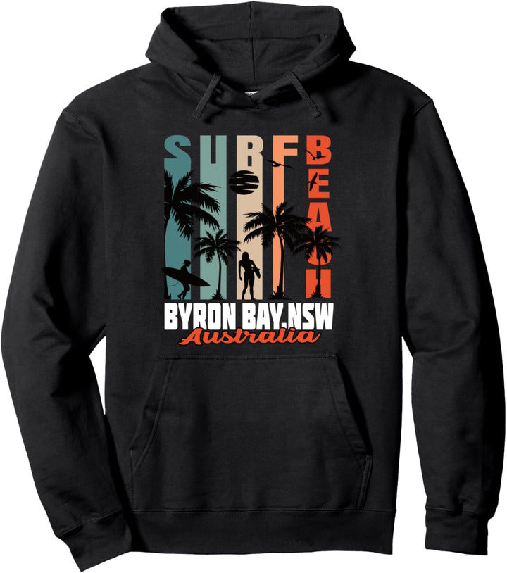 Byron Bay Surfer I Australien I Retro I Byron Bay Surf Pullover Hoodie