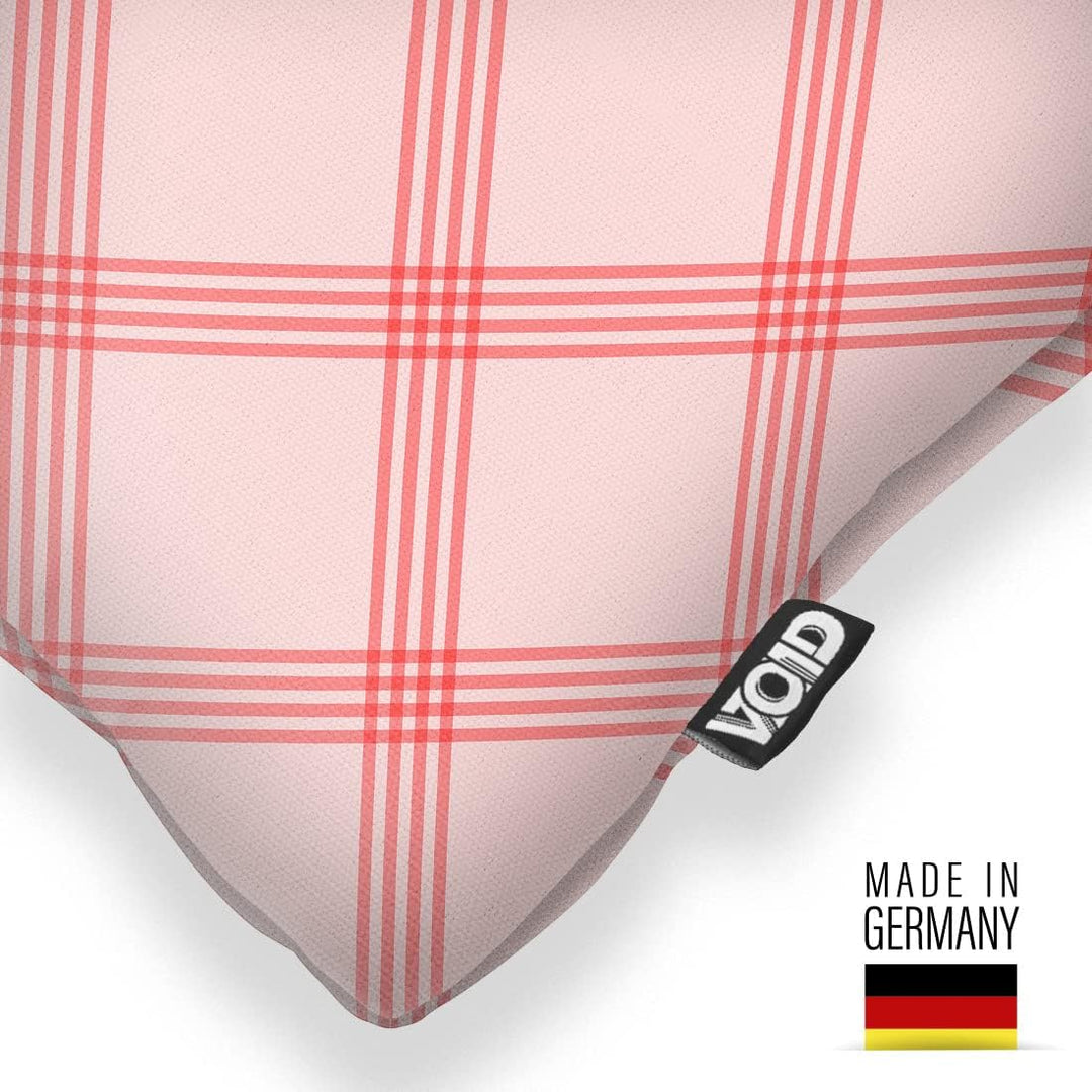 VOID Rosa Karos Kissenbezug Kissenhülle Sofakissen Kissen Deko Outdoor-Kissen Dekokissen, Kissen Grö