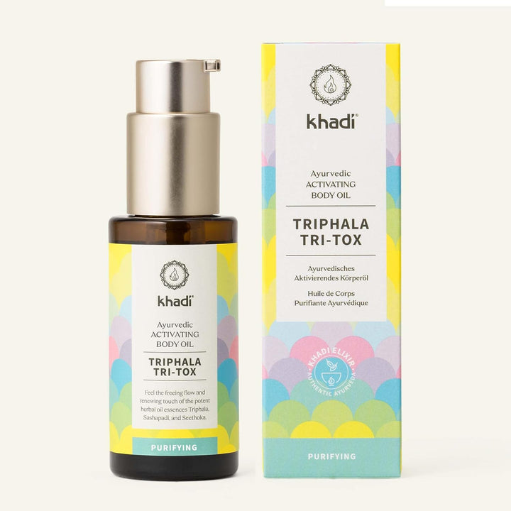 khadi TRIPHALA TRI-TOX Ayurvedisches Activating Body Oil - Haut- & Körper-Öl - Spüre Deine Leichtigk
