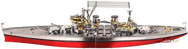 Piececool 3D Puzzle Metall, HMS Prince Schlachtschiff für Modellbausatz Erwachsene, 3D-Puzzles zu Ba