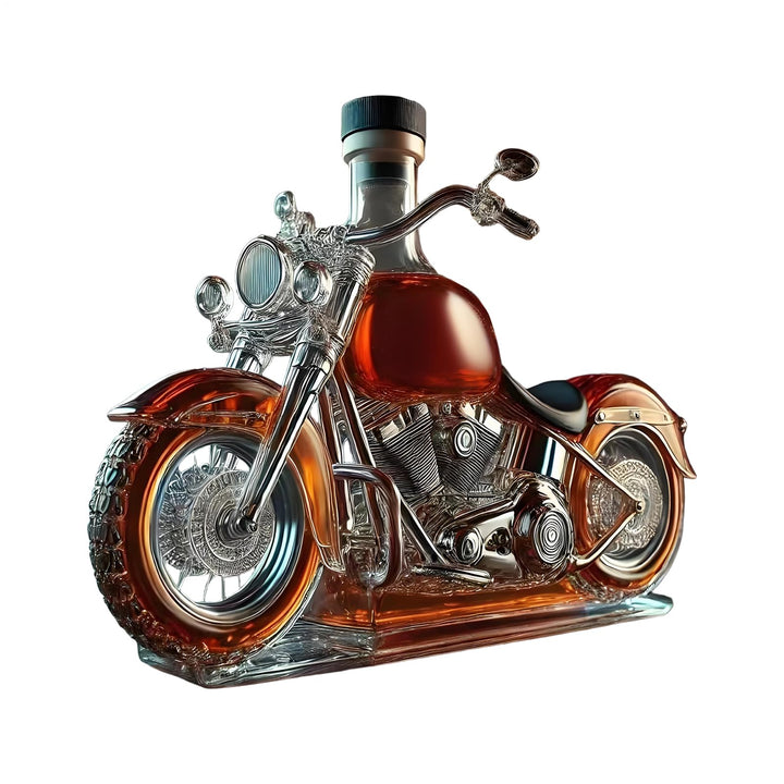 Motorrad Stil Weindekanter | Neuheit Whisky Flasche | 3D Motorrad Deko Glasweinflaschen Rotweinkante