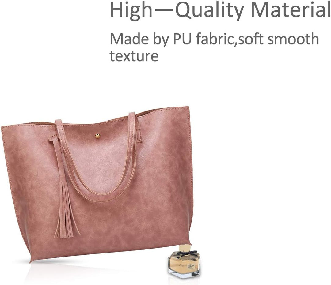 NICOLE&DORIS Damen Tote Tasche Handtasche Schultertasche aus PU-Leder Umhängetaschen Mode grosse Han