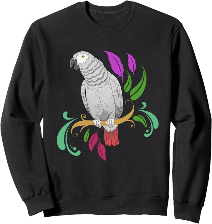 Afrikanischer Graupapagei Geschenkprodukt Haustier-Papagei Sweatshirt