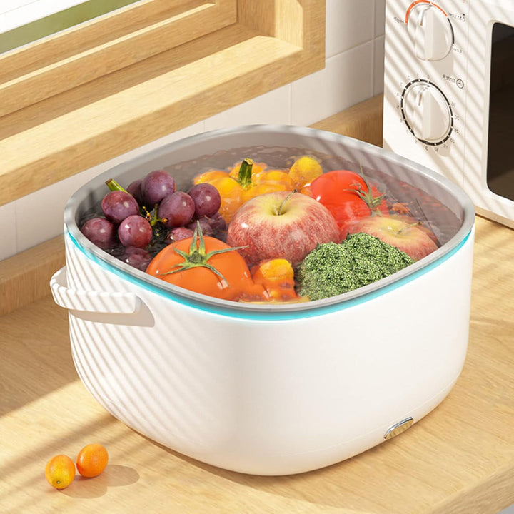 Obst -Gemüse -Waschmaschine, Obst -Gemüsereiniger -Gerätsreiniger mit einem Knopfstart für Obst, Gem