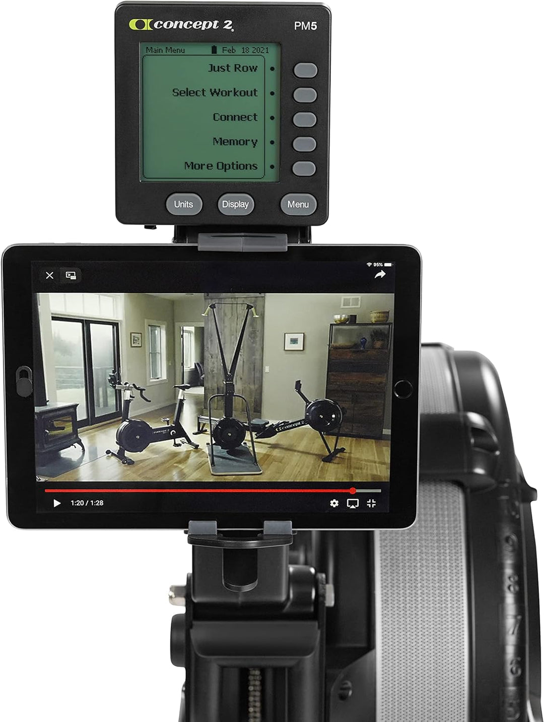 Concept2 RowErg mit Standardbeinen, Rudergerät Modell
