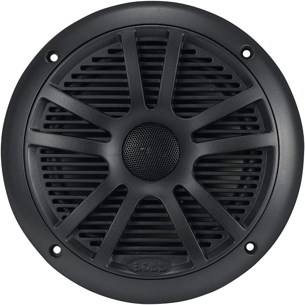KIT-Set FÜR BOSS Audio Systems MR6B 2 Doppelkonus-Marinelautsprecher 6,5 Zoll 16,50 cm 165 mm 90 Wat