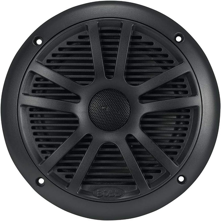 KIT-Set FÜR BOSS Audio Systems MR6B 2 Doppelkonus-Marinelautsprecher 6,5 Zoll 16,50 cm 165 mm 90 Wat