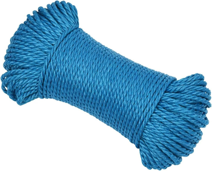 Tidyard Arbeitsseil, Polypropylenseil, Bootsseil, Festmacher, Faserseile, Flechtleine, Seile, Blau 8