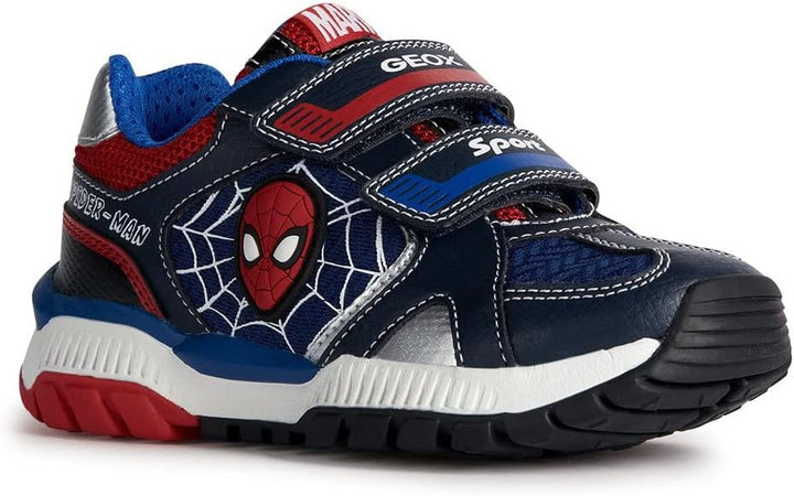 Geox Jungen J Tuono Boy Sneaker 31 EU Navy Red, 31 EU Navy Red