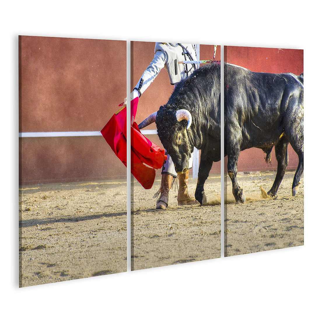 islandburner Bild auf Leinwand Matador Stierkampf Stier Bild Aus Spanien Bilder Wandbilder Poster Le