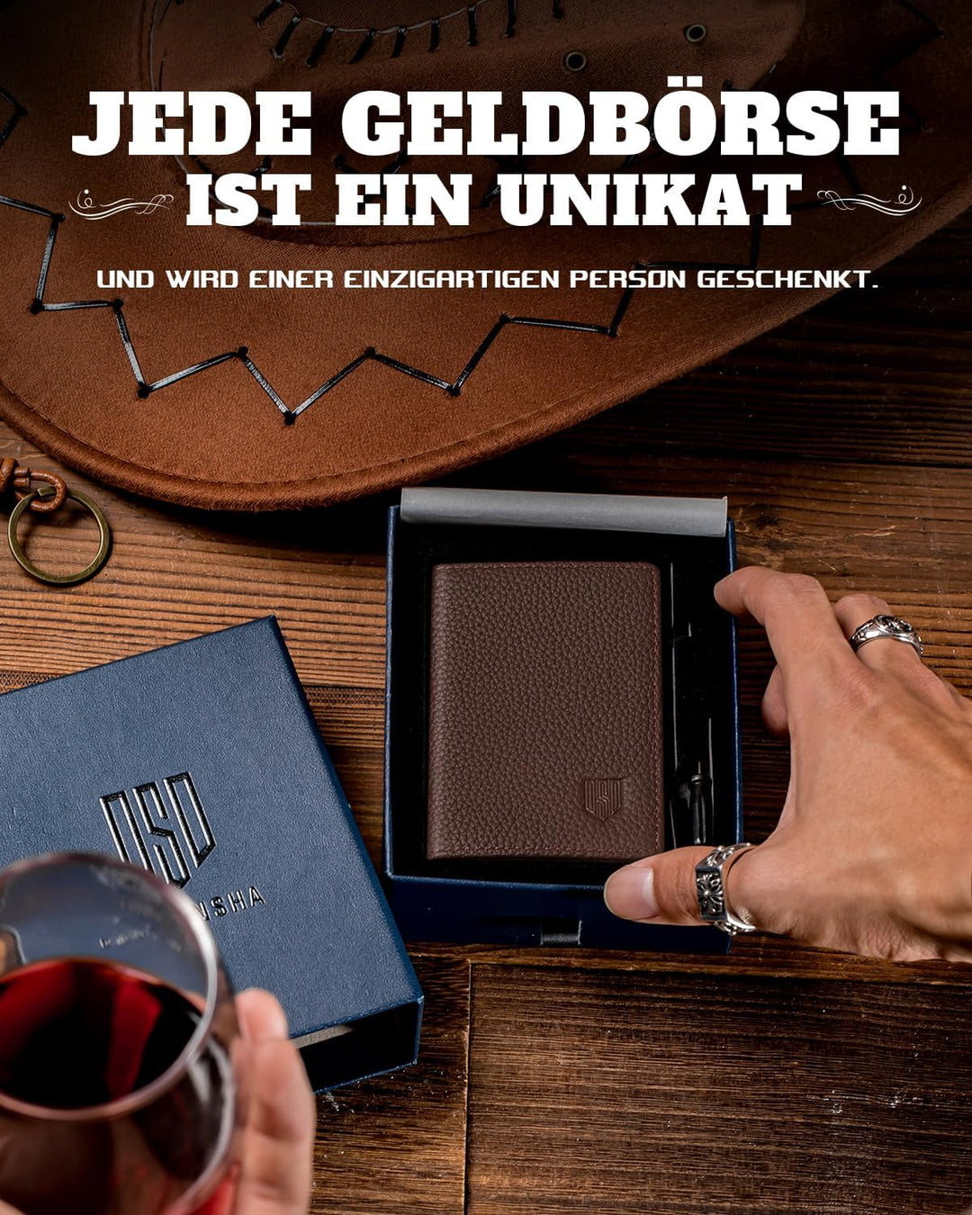 DODENSHA MagSnap Pebble Geldbörse Damen & Herren I Slim Wallet mit Münzfach I Kreditkartenetui Geldb