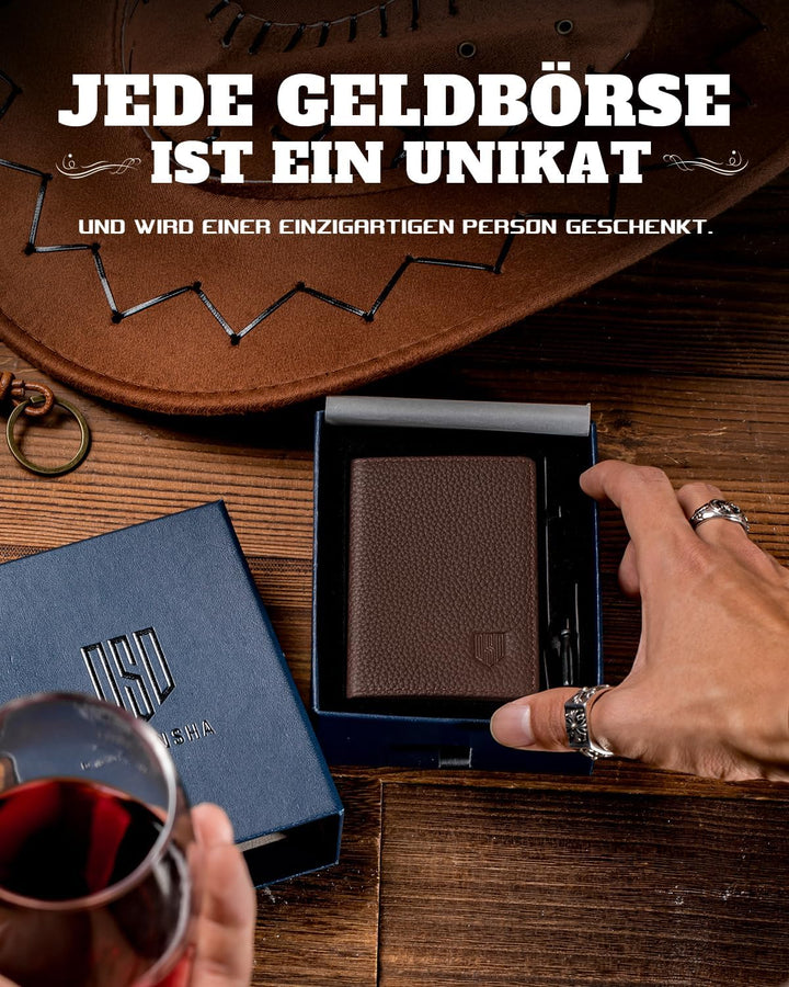 DODENSHA MagSnap Pebble Geldbörse Damen & Herren I Slim Wallet mit Münzfach I Kreditkartenetui Geldb