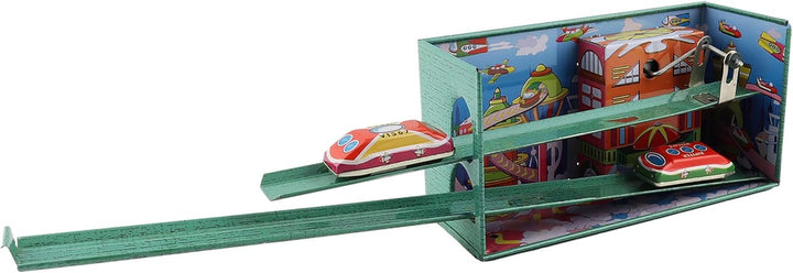 Freak Scene Space Blechspielzeug - Sky City - Raumschiffbahn - Retro Blechspielzeug