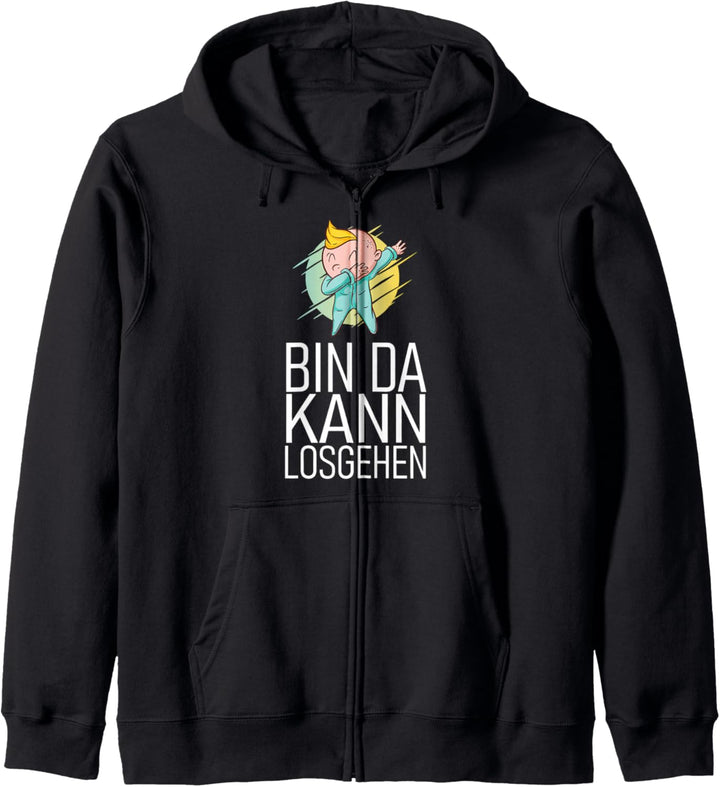 Dabbing Baby - Bin da kann losgehen Zuspätkommer Kapuzenjacke