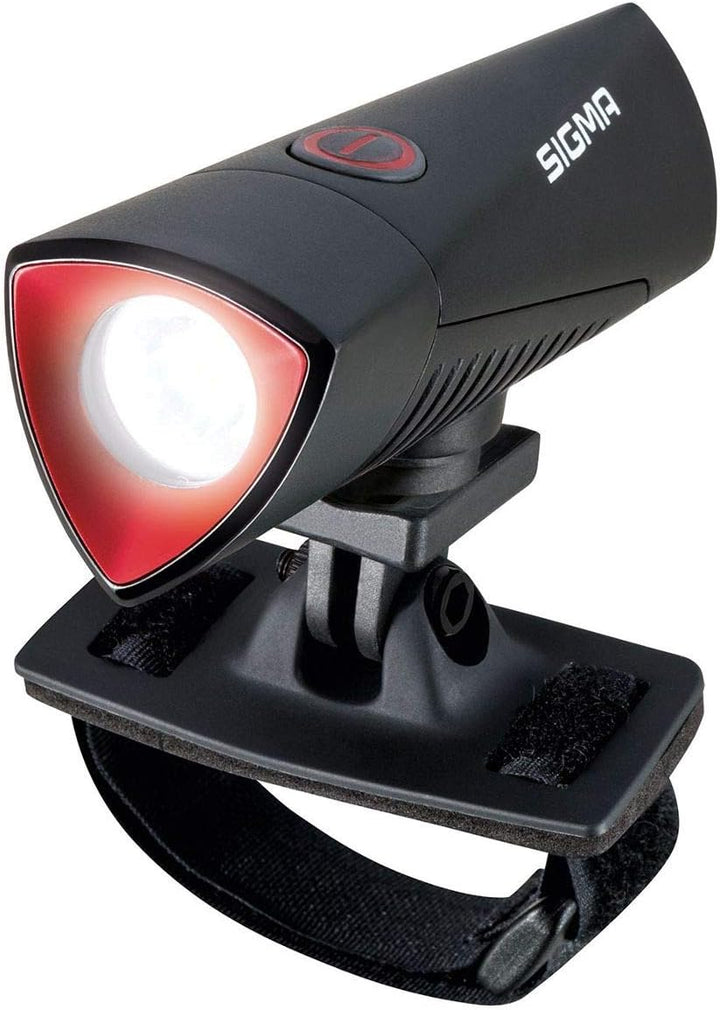 SIGMA SPORT Unisex – Erwachsene Led-helmlampe-2022044905 LED-Helmlampe, Schwarz, Einheitsgrösse