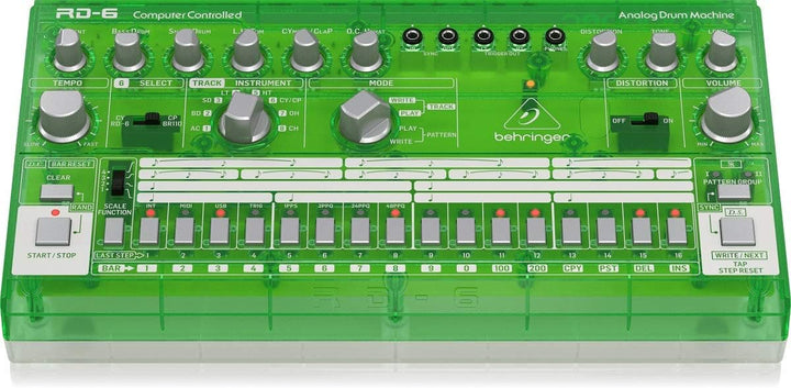 Behringer RD-6-LM Lime RHYTHM DESIGNER RD-6 Single, Lime RHYTHM DESIGNER RD-6 Single
