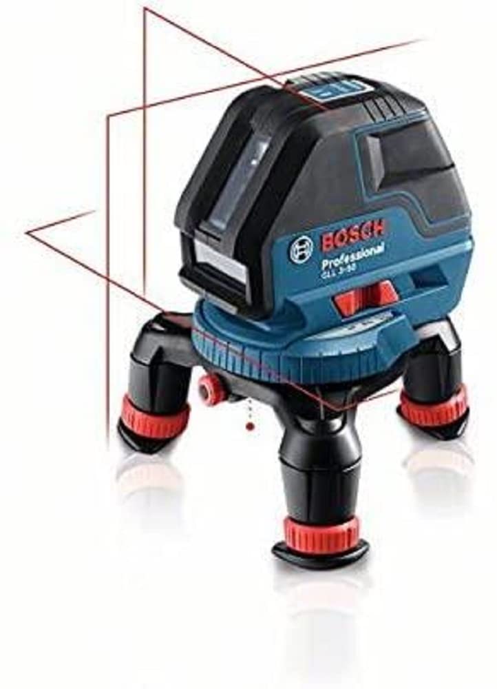 Bosch Professional Linienlaser GLL 3-50 (roter Laser, für innen, Arbeitsbereich: 10 m, 4 x AA-Batter