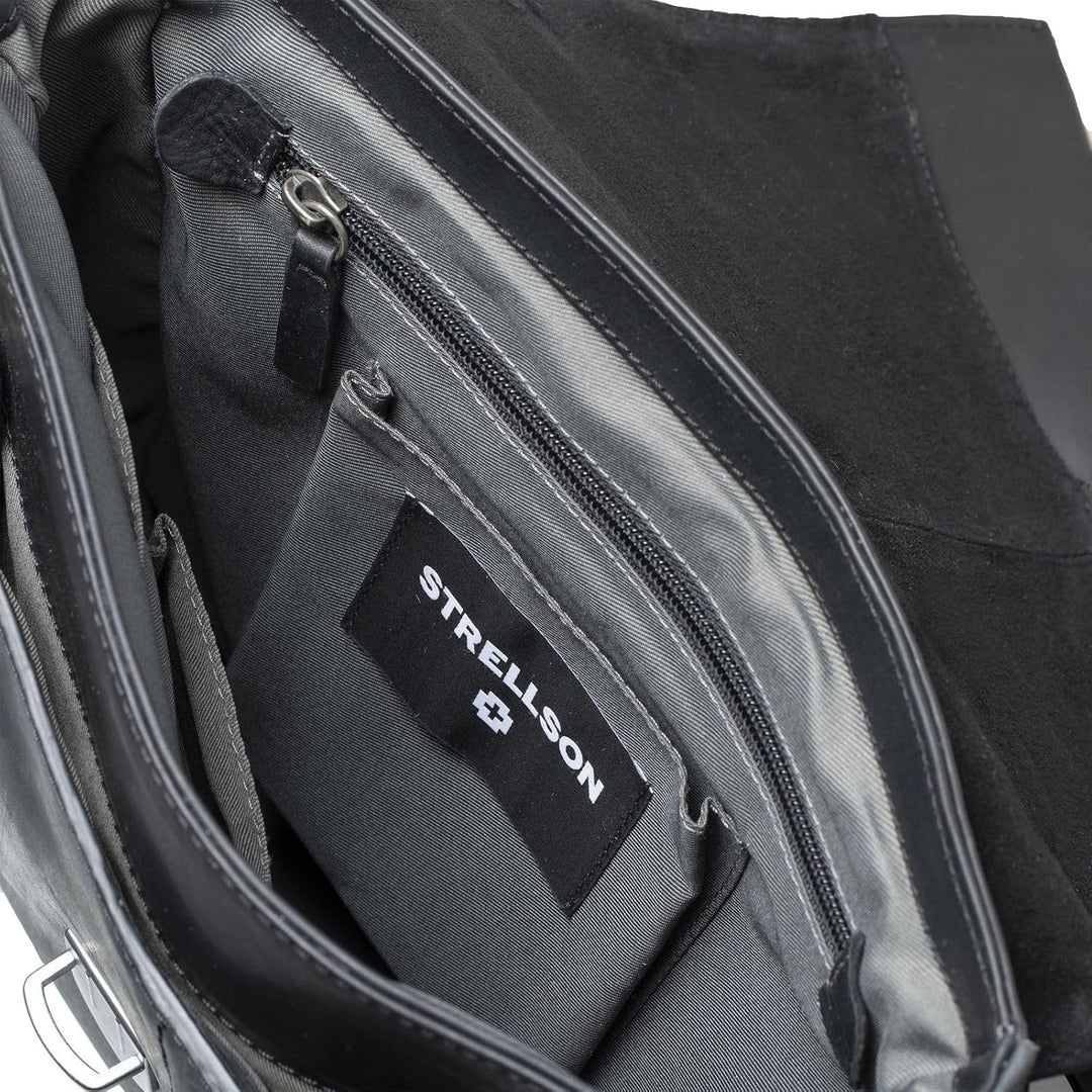 Strellson - brick lane jeremy shoulderbag svf Dunkelbraun Einheitsgrösse Schwarz, Einheitsgrösse Sch