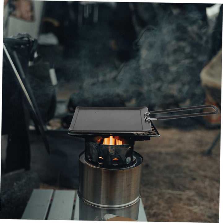 UKCOCO 1 Satz stainless steel inoxlm Grillpfanne für Fleisch Grillplatte mit flachem Boden Wasserkoc