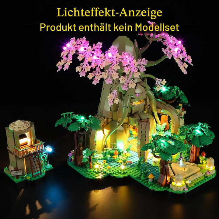 GEAMENT LED Licht-Set Kompatibel mit Lego The Legend of Zelda Deku-Baum 2-in-1 (Great Deku Tree) 770