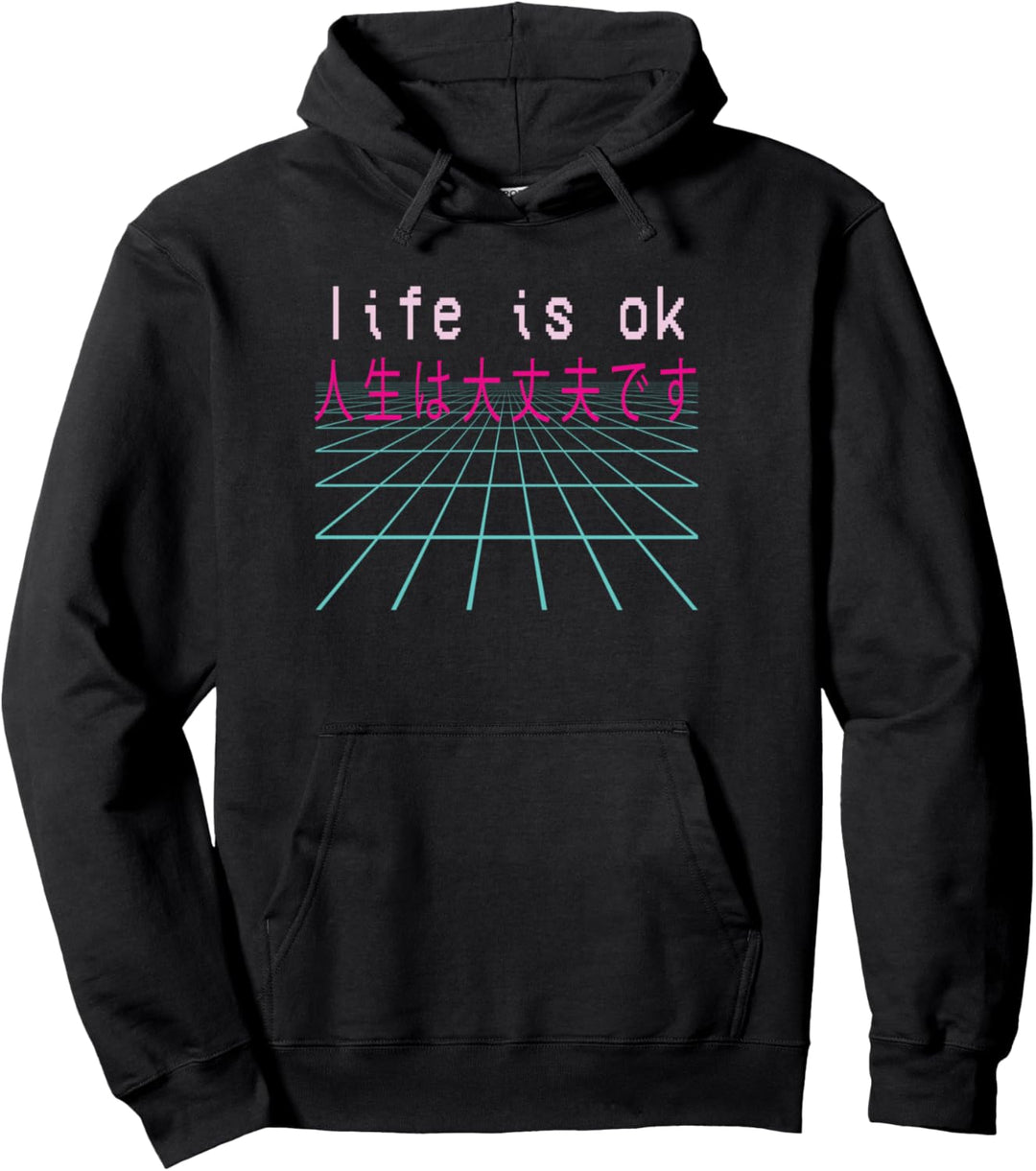 Retro 80er 90er Jahre Mode Ästhetische Vaporwave Pullover Hoodie